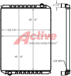 Oshkosh Radiator for a Oshkosh Cement Mixer