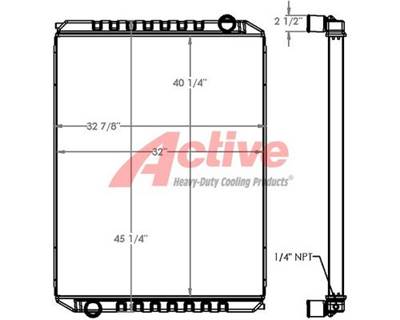 Oshkosh Radiator for a Oshkosh Cement Mixer