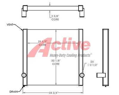 Pierce Pumper Radiator