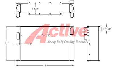 Sutphen Radiator for a Sutphen Pumper