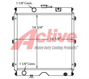 Ingersoll-Rand Radiator for a Ingersoll Rand GENERATOR AND MARINE APPLICATIONS