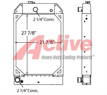 Perkins Powered Radiator  450085, 2485B251, 20224101P