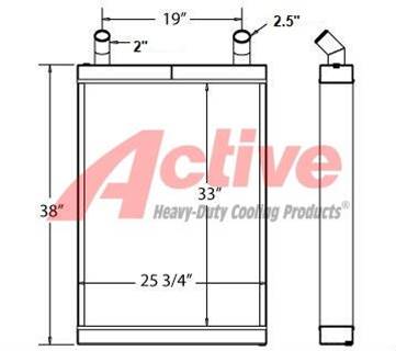 Johnson Sweeper Radiator SWEEPER 450092, 327192, 