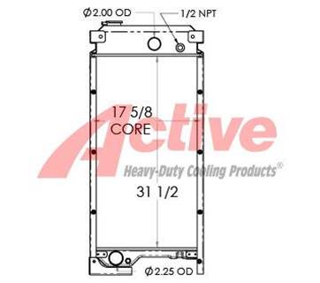 Case Radiator for a Case PTO UNIT