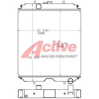 SkyTrak Radiator for a Skytrak DP70E