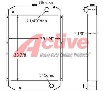 Cummins Radiator for a Cummins GGKD-5744207
