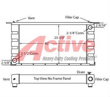 Tunner  Radiator 60K Loader 450144, 200499506, 70J29030, 9035371