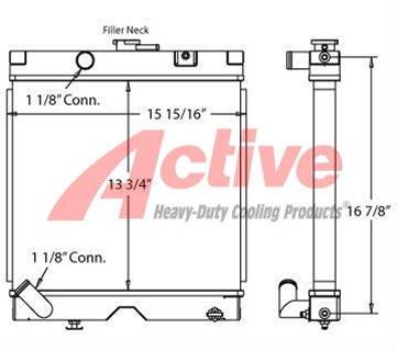 Kubota Radiator for a Kubota GS2668RT