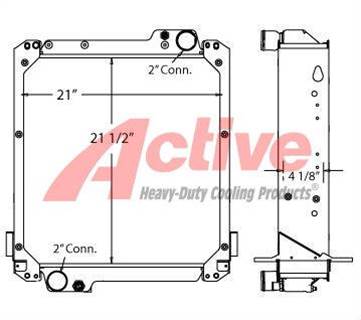 Massey Ferguson Radiator for a Massey Ferguson 4233 TRACTOR / V623 Telehandler