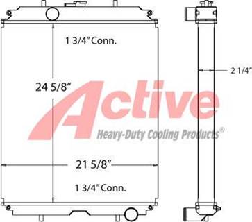Lull Forklift Radiator 944E-42 Telehandler 450301, 8180210, 1001266651