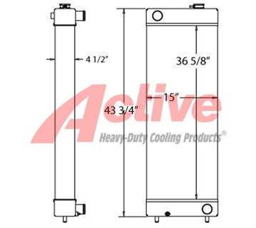 Caterpillar Radiator for a Caterpillar SK260