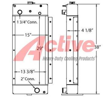 Tug Radiator 400/90 450421, 450421AT, GPU10325