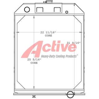 John Deere Powered Radiator 4045 450629, 450629AT, SD2156, ST0163, ST01636HNC