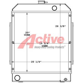 Lister-Petter Radiator 4800381DWS4A04 450729, 450729AT, RS2005