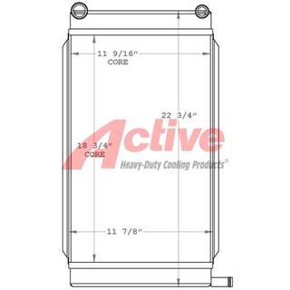 Cummins Radiator for a Cummins 67L15B / 10HDKCA-11506