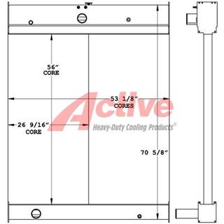 MTU Radiator for a Mtu DS00600D6SRAH1483
