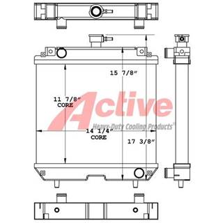 Kubota Radiator for a Kubota DA7000