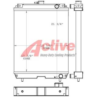 Masse Ferguson Radiator 1533, 1540 451023, 451023AT, 6241351M91