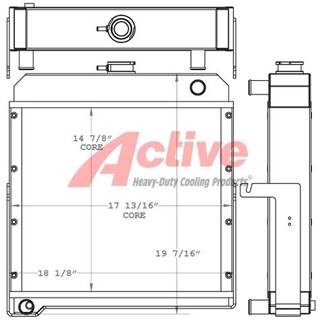 Lister-Petter Radiator  LP146, LPW, LPWT, LPWS 451070, 451070AT, 75723980,