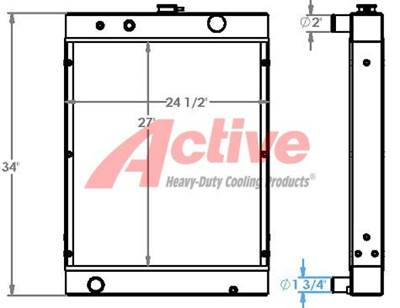Generac Radiator for a Generac MTP6500FHKI4P Trash Pump