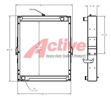 Case Radiator for a Case 555E