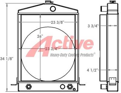 Michigan Radiator for a Michigan 75A II Wheel Loader