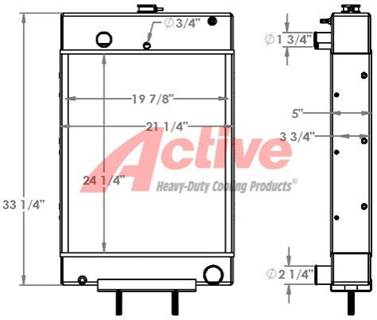 Cummins Power Products Radiator  451409, 451409AT, DR1245