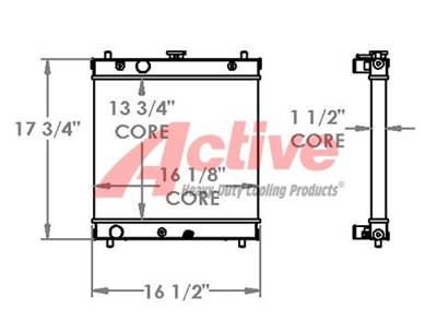 Moffett Radiator for a Moffet 3 Wheel Forklift