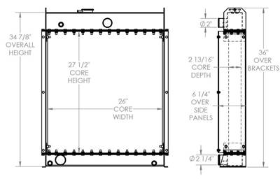 Olympian Generator Radiator

OEM numbers: 451891
451891BT
562281240
120445