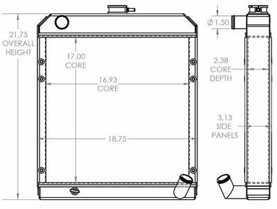 Allis Chalmers 6140 Tractor Radiator

OEM Numbers: 451887
451887AT