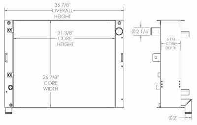 E-One Fire Truck Radiator

OE Numbers:
451933
451933AT
540708
