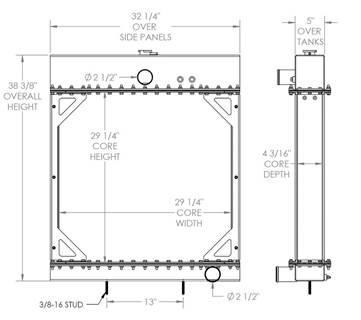 John Deere Powered Generator Radiator

OE Numbers:
451950
451950BT
308012