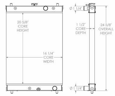 John Deere Mini Excavator Radiator

OE