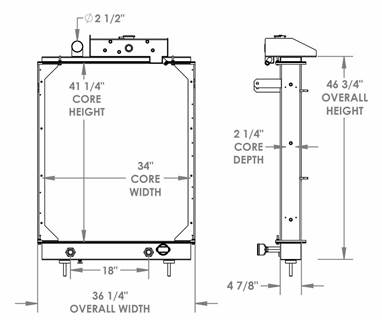 Ferrara Fire Truck Radiator