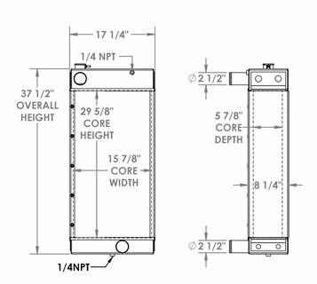  John Deere Powered Unit Radiator