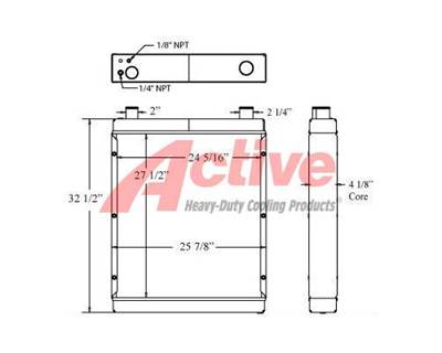 Johnson Sweeper Radiator 4000 SWEEPER 450091, 9D0969914, 327191