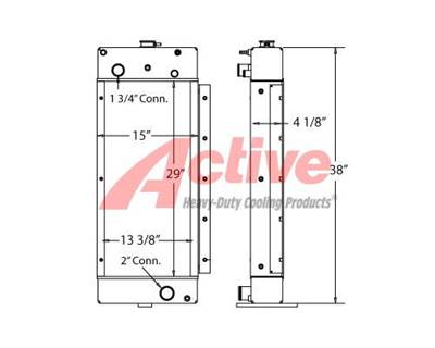 Tug Radiator 400/90 450421, 450421AT, GPU10325