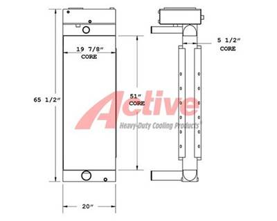 Drill Tech Radiator Tampock Gator 450443, 450443AT, 030007, 020002063