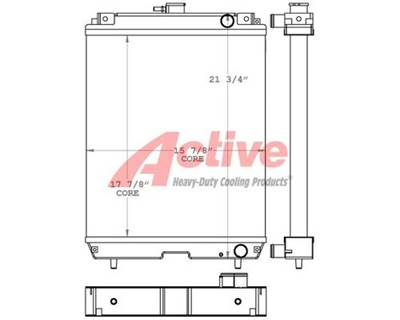 Masse Ferguson Radiator 1533, 1540 451023, 451023AT, 6241351M91