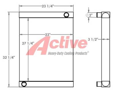 Apache Sprayer Radiator AS720, AS1020, AS1025, AS1220 451388, 451388AT,