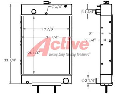 Cummins Power Products Radiator  451409, 451409AT, DR1245