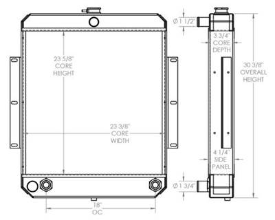 Fiat Motor Grader Radiator