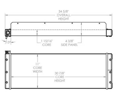 Yamaha XY2 Desert Racer Radiator