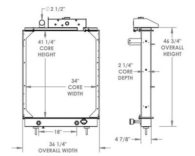 Ferrara Fire Truck Radiator