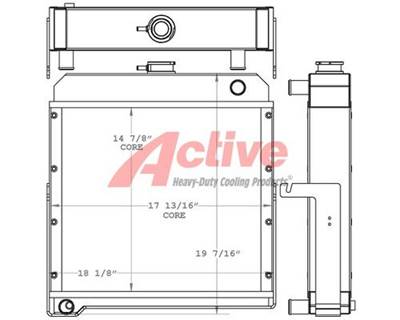 Lister-Petter Radiator  LP146, LPW, LPWT, LPWS 451070, 451070AT, 75723980,