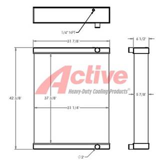 Volvo 120C Radiator for a Volvo Ce 120C