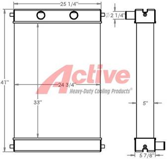Volvo A30D Radiator for a Volvo Ce A30D