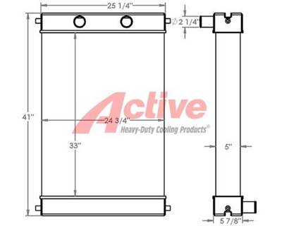Volvo A30D Radiator for a Volvo Ce A30D