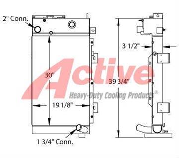 Volvo EC160B Radiator for a Volvo Ce EC160B