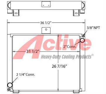 Volvo G700B Radiator for a Volvo Ce G700B